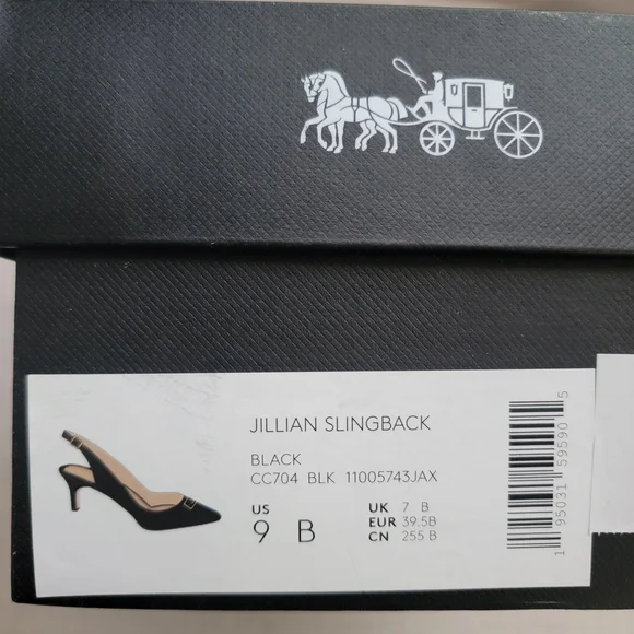 Coach Black Slingback Heels - Picture 8 of 8